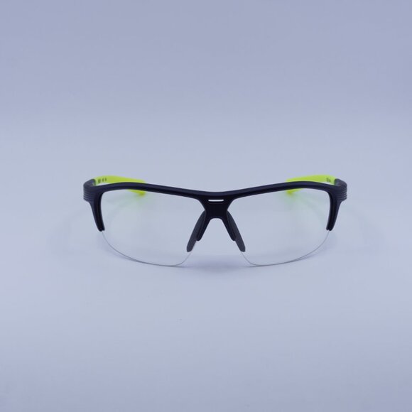Nike RUN X2 D 457 Sunglasses Matte Obsidian Shield Frame, Volt Lenses - Picture 2 of 10